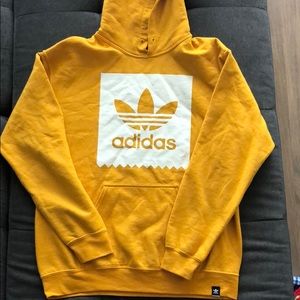 Mustard yellow adidas hoodie